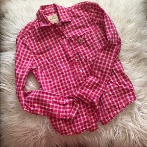 Hollister Co. Plaid Button Up
